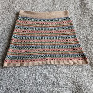 Madewell Wallace Fair Isle Sweater Mini Skirt